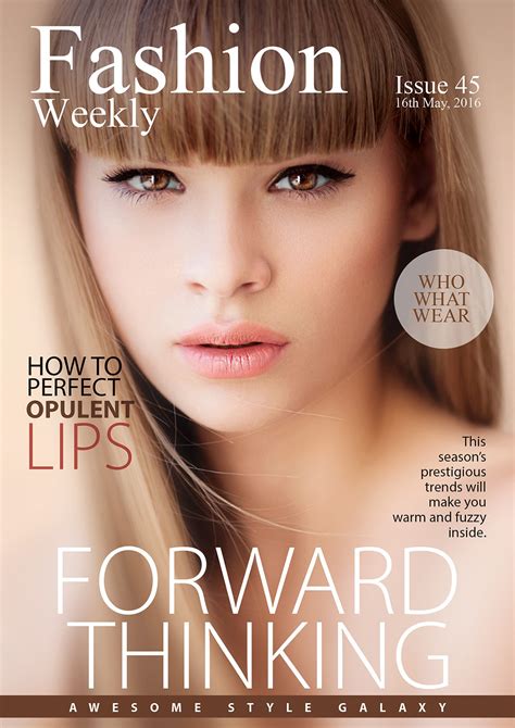 fashion magazine cover online templates